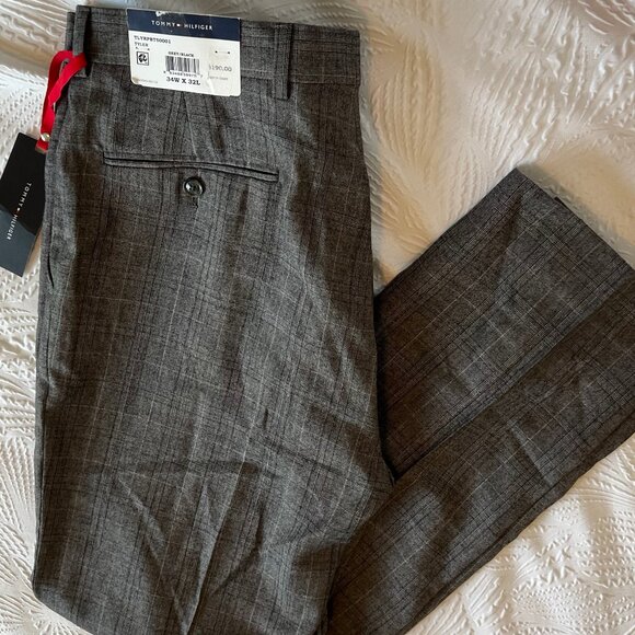 Tommy Hilfiger Other - Men's Tommy Hilfiger Grey Glen Plaid Tyler Suit Separate Pant Size 34Lx32L NWT